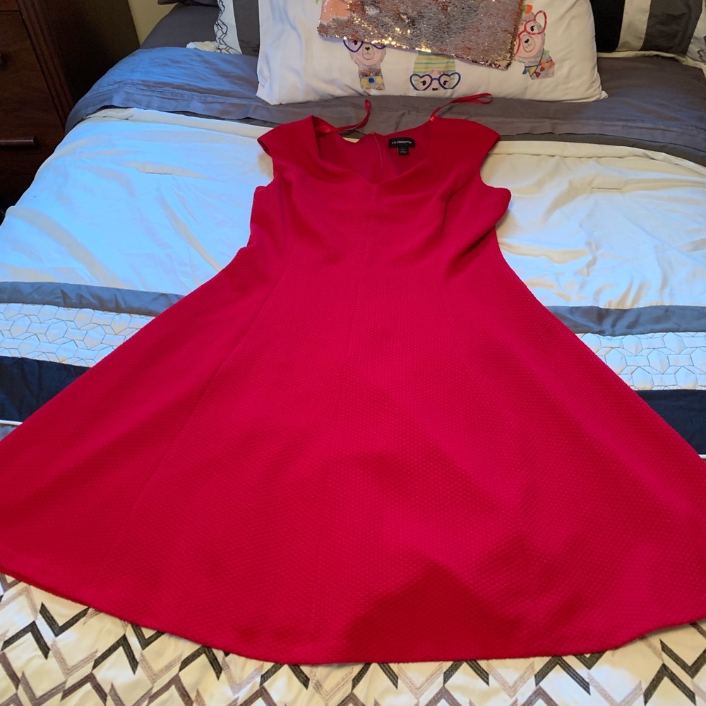 4 for $20 sale! Beautiful Red Fit & Flare Dress